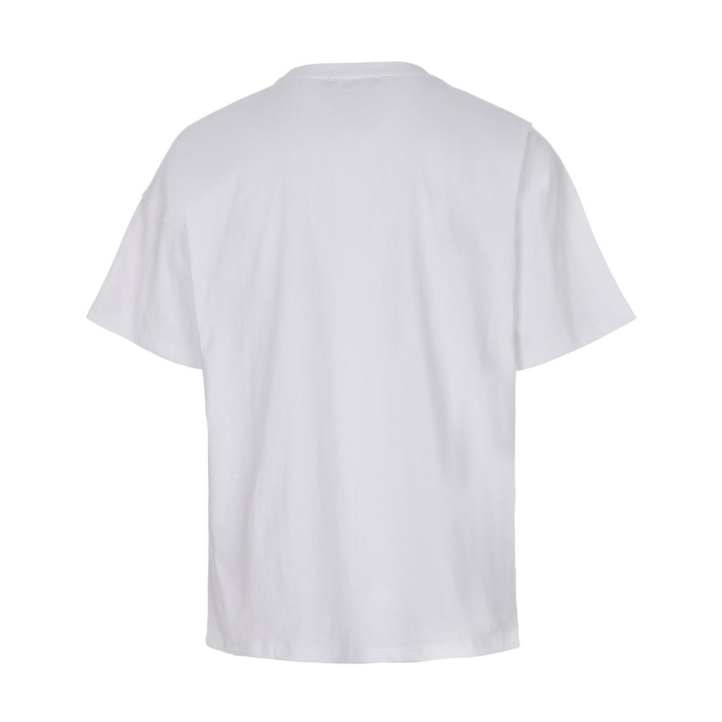 SURGERY Asymmetrical Metal Clover Logo T-Shirt White