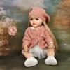 Adorable Betty Reborn Toddler Doll for Age 3+ Years Old Girl 22'' 55CM Silicone Full Body Long Pasted Hair Princess Realistic Newborn Baby Doll Toys