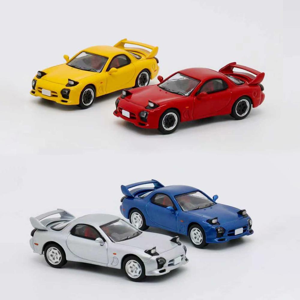 1/64 Diecast Car Model MAZDA RX-7 Cars Alloy Simulation Small-scale Car Model Miniature Toy Collection Decoration Gifts