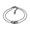 Love Series Interlocking Bracelet Men Bracelets Black EGS3173001