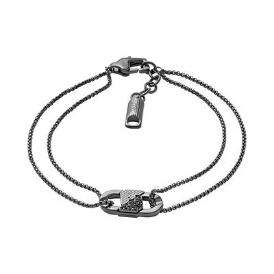 Love Series Interlocking Bracelet Men Bracelets Black EGS3173001