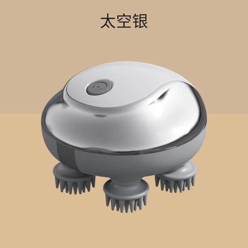 Pet Massager Simulation Human Head Massager Kneading Scalp Multifunctional Hot Compress Relaxing Home