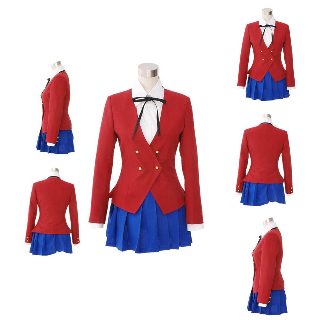 Beautifully Crafted Dragon Tiger Toradora Aisaka Taiga Cosplay Costume Perfectly Tailored For Large Sizes