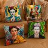 Housse de Coussin Art FFrida KahloHousse de Oreiller Ultra Douce Tissu Confort Nuageux avec Fermeture Éclair Cachée