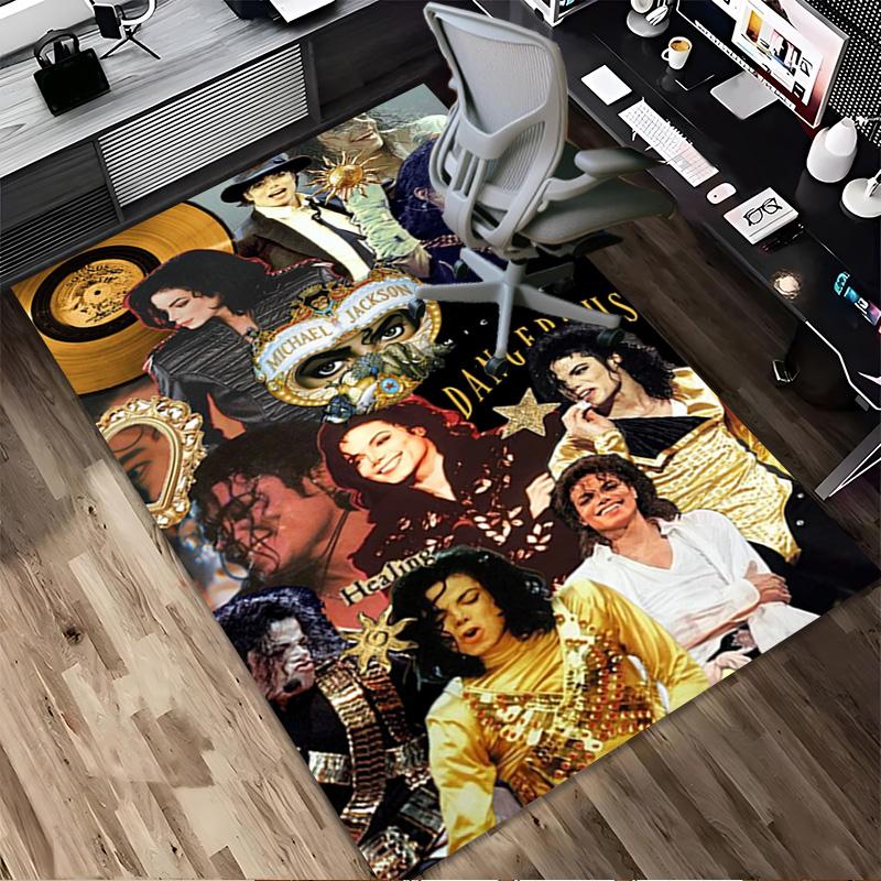 Michael Jackson Living Room Nonslip Area Rug Soft Carpet For Bedroom Gameoom Playroom Sofa Office Home Decor Doormat
