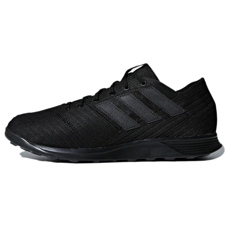 Adidas Nemeziz Tango 17.4 TR Round Toe Lace-Up IC/IN Indoor Fabric Non-Slip Breathable Soccer Shoes Men Soccer Shoes Black CP9127