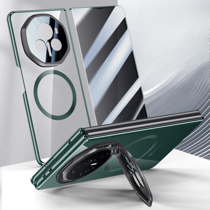 It Is Suitable for The HONOR Magic V3 Phone Case Stand, Featuring A Magnetic Transparent Full-case Shockproof, Simple and High-end Casing