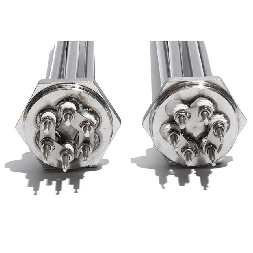 LJXH 304 Stainless Steel 220V/380V DN32(41mm) Tubular Water Heating Element 3KW/4.5KW/6KW/9KW/12KW