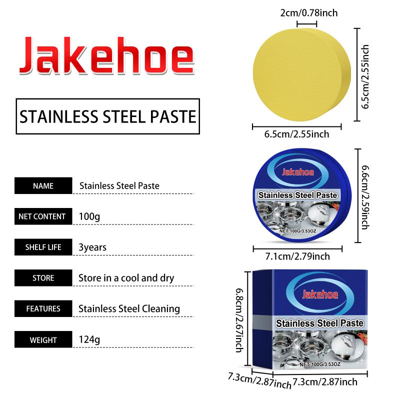 Stainless Steel Pot Cleaner for Kitchen Multifunctional Paste Rust Removal Stain Dirt Cleaning Cream for Cookware