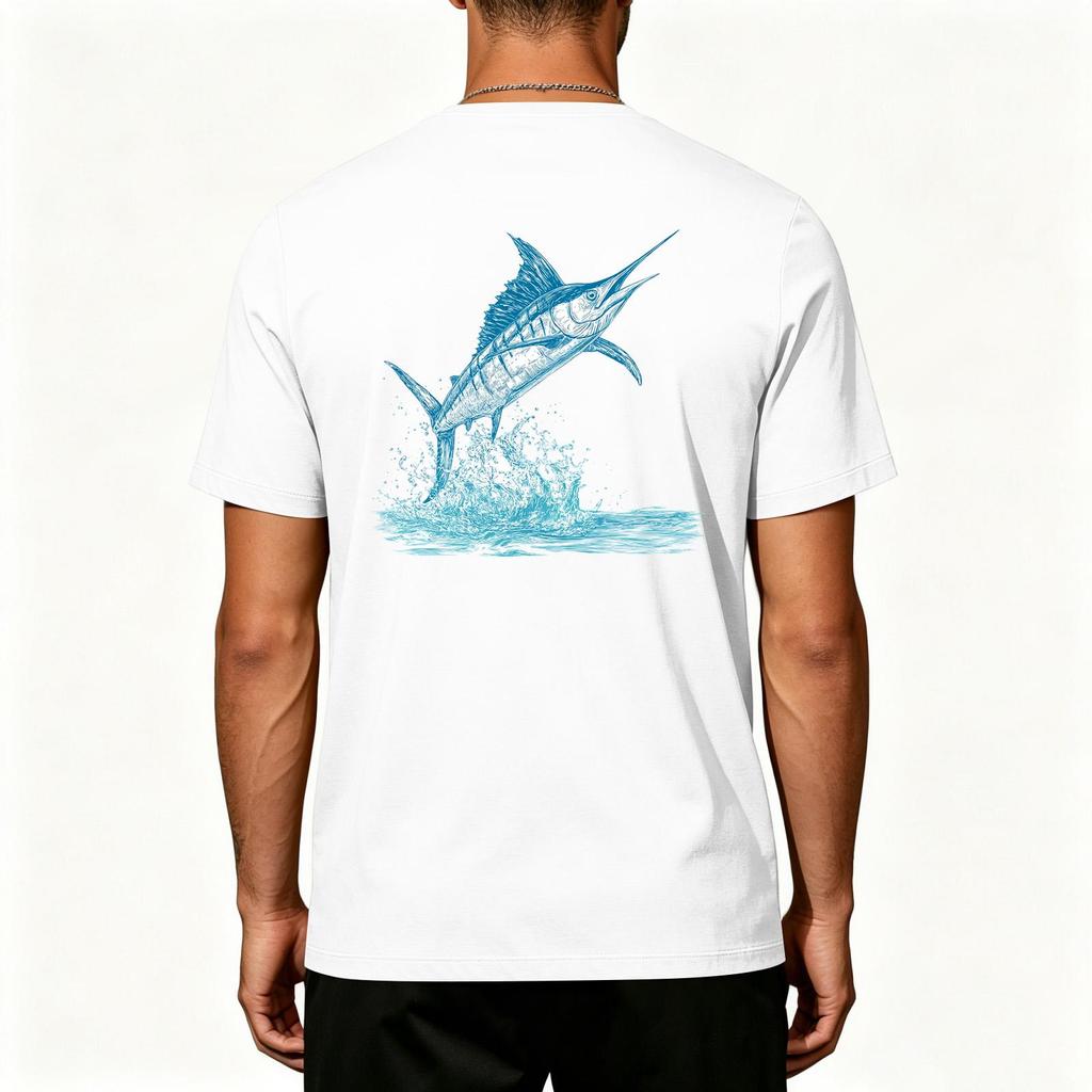 Men's Outdoor Fishing T Shirt Short Sleeve UPF 50 Plus Sun Protection Stretch Cooling Sports Tee Lightweight Quick Dry