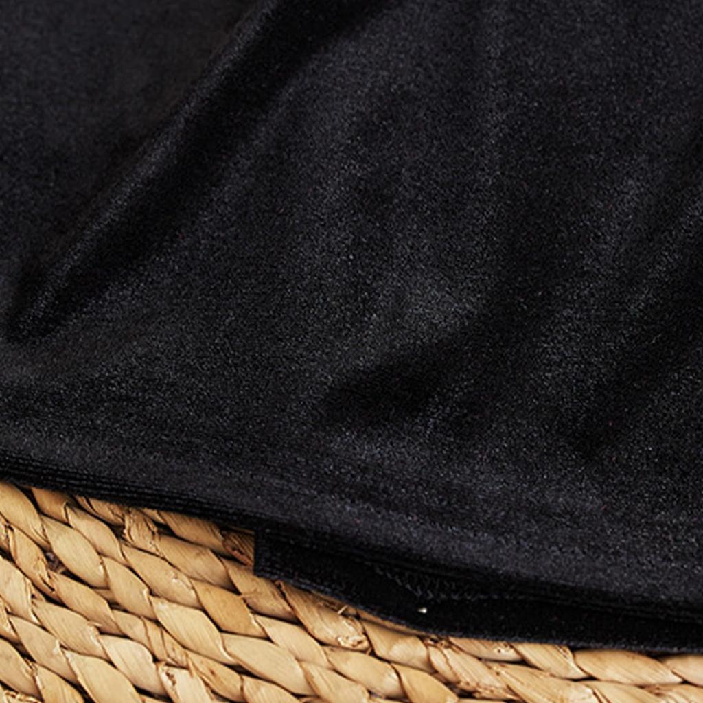 Women's Fashion Round Neck Velvet Undershirt, Loose T-Shirt Top For Layering