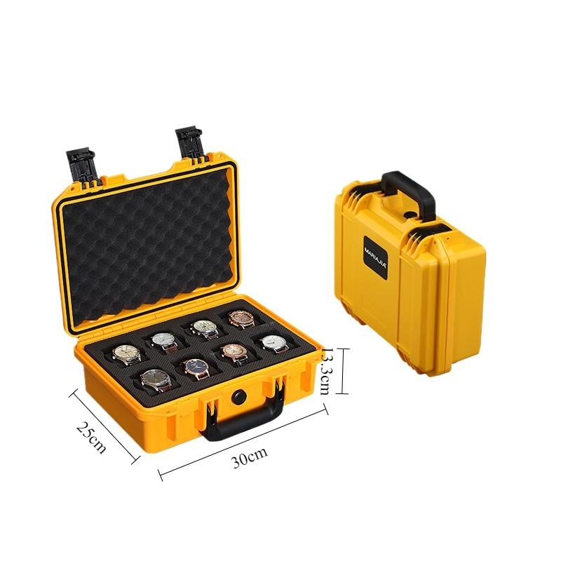 

Waterproof Watches Storage Boxes Large Capacity Watches Protective Box Men Wrist Watch Organizer Suitcase Watch Saves Cases