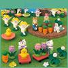 Katzen-Harzfigur Miniatur Gartendekoration Mit Kirschblüten-Szene Für Zuhause Und Büro