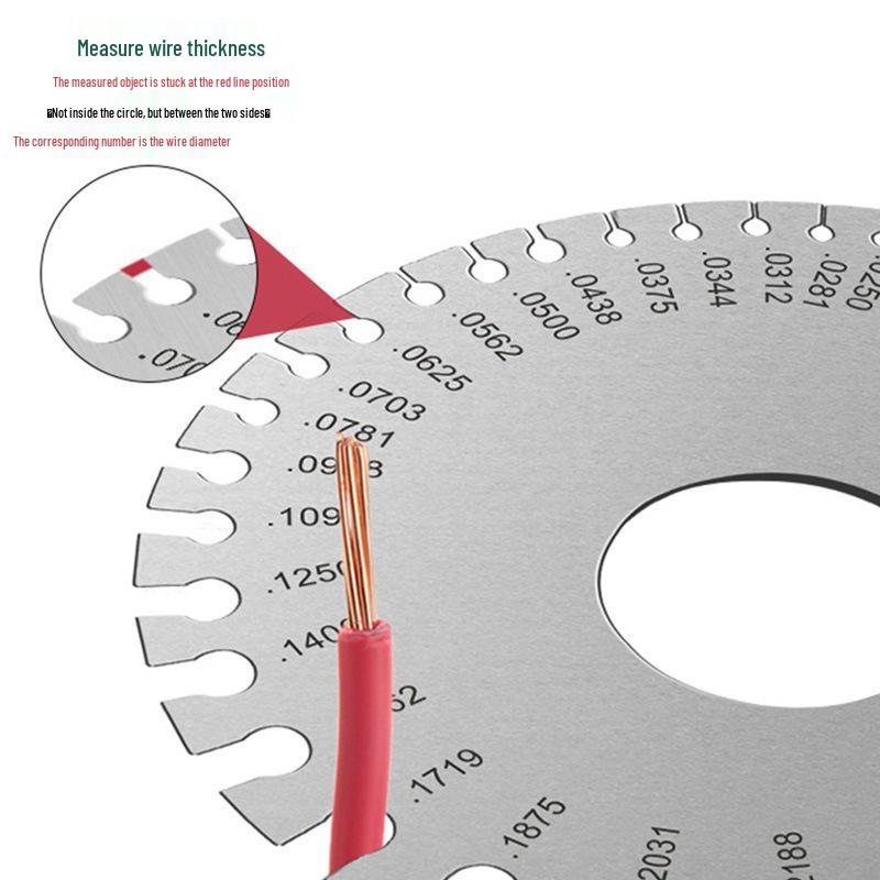 Stainless Steel Wire Gauge Weld Inspection Ruler and Thickness Gauge