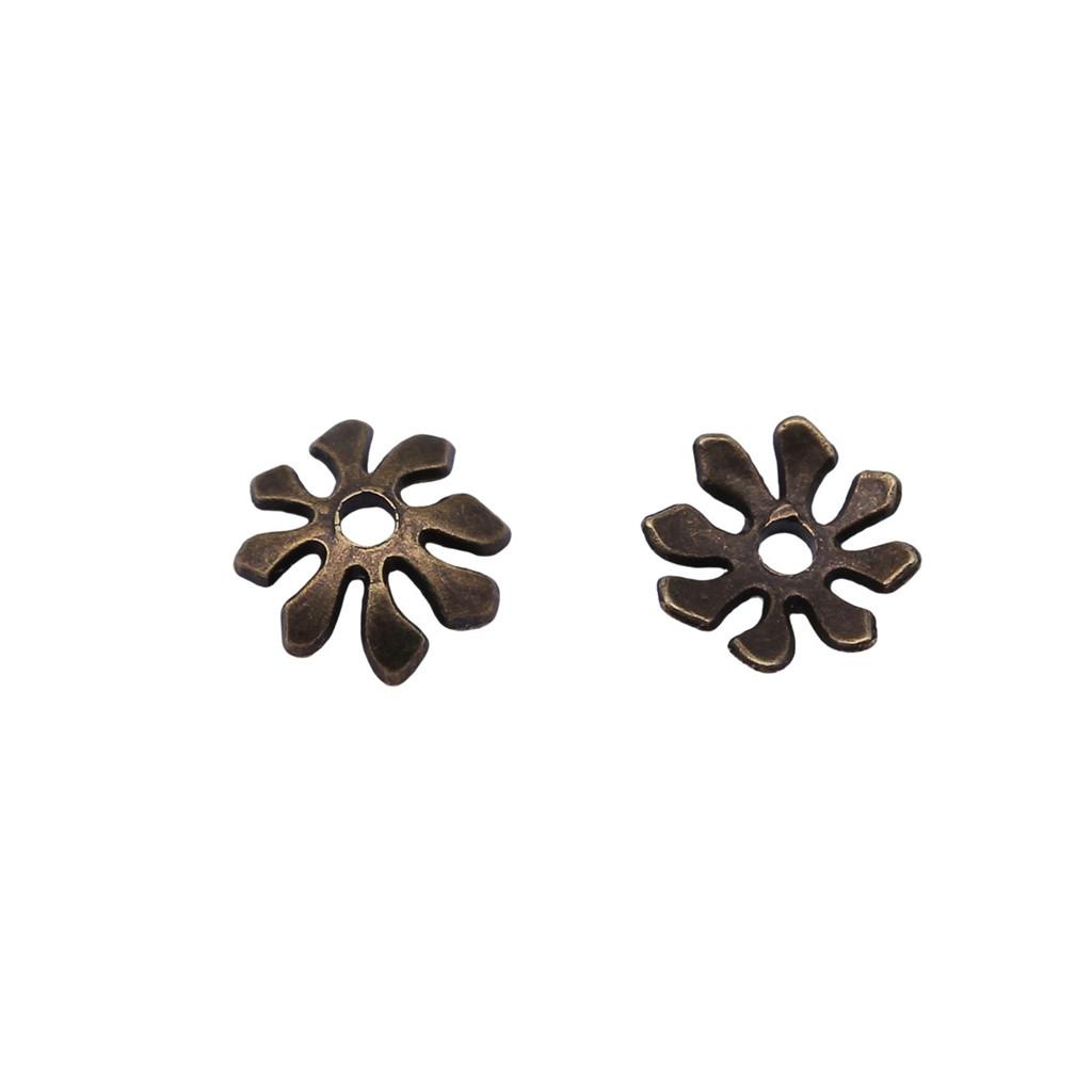 Multi Color Swirl Flower Bead Caps Spacer Beads For Jewelry Making Components