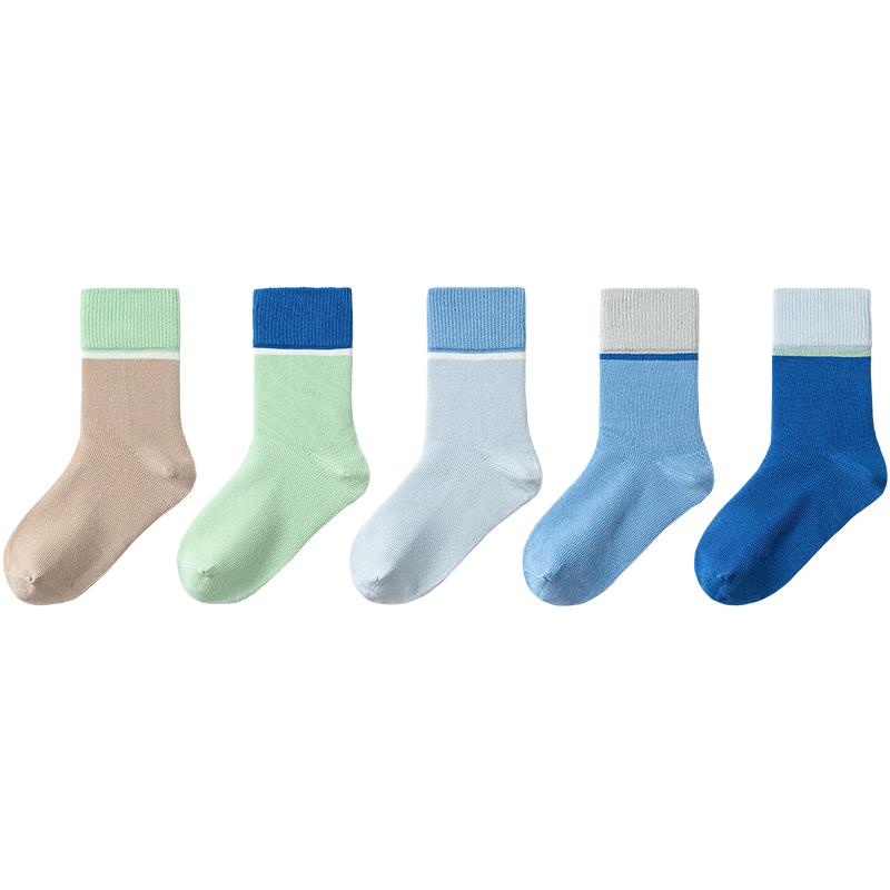 Balabala Kids' Spring/Autumn Mid-Calf Cotton Socks