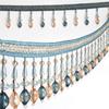 1 Meter Crystal Beaded Curtain Edge Sewing Fringe Tassel Trimming Upholstery Wedding Decor Elegant Lace