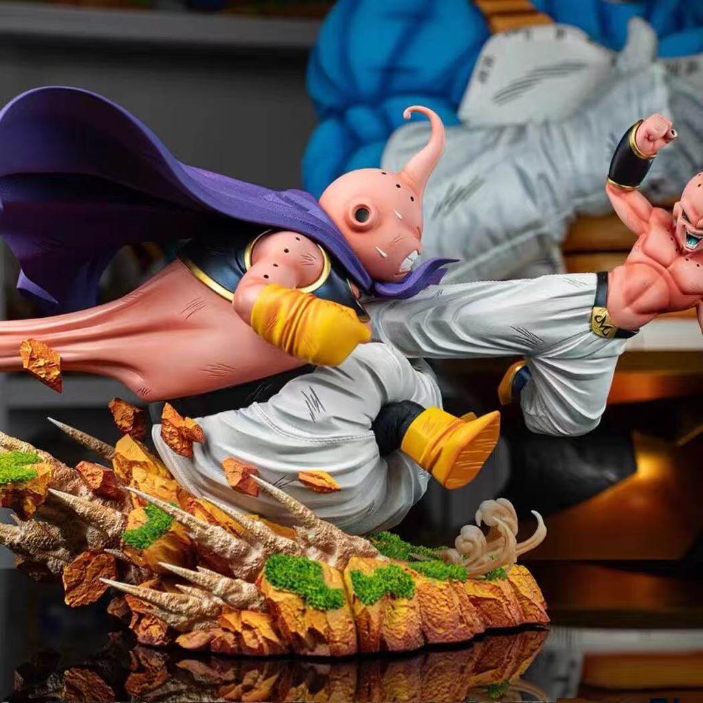 Anime Dragon Ball Dual Majin Buu Battle Action Figures Pvc Figurine Desktop Decoration Collection Model Toy Gift For Anime Fans