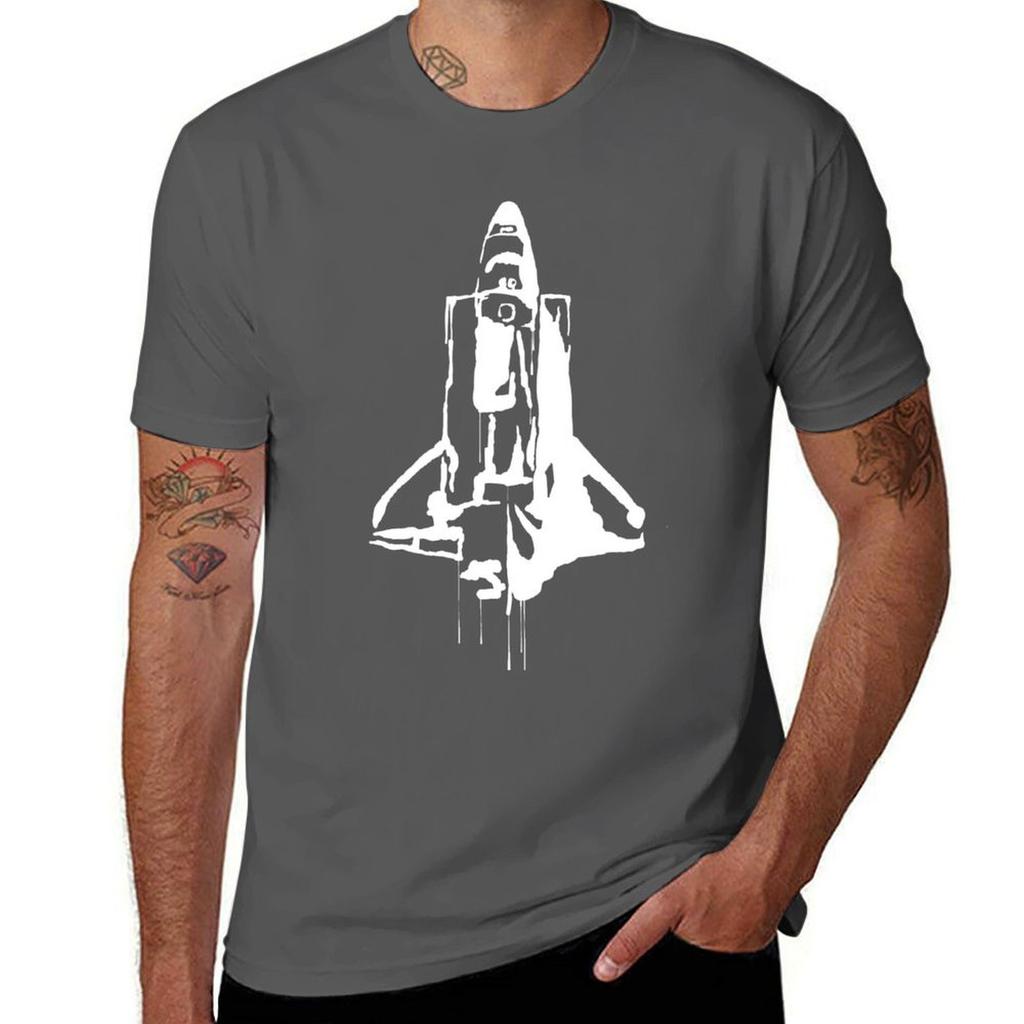 Splatter Space Shuttle (white) TShirt Work Wear Breathable Tee