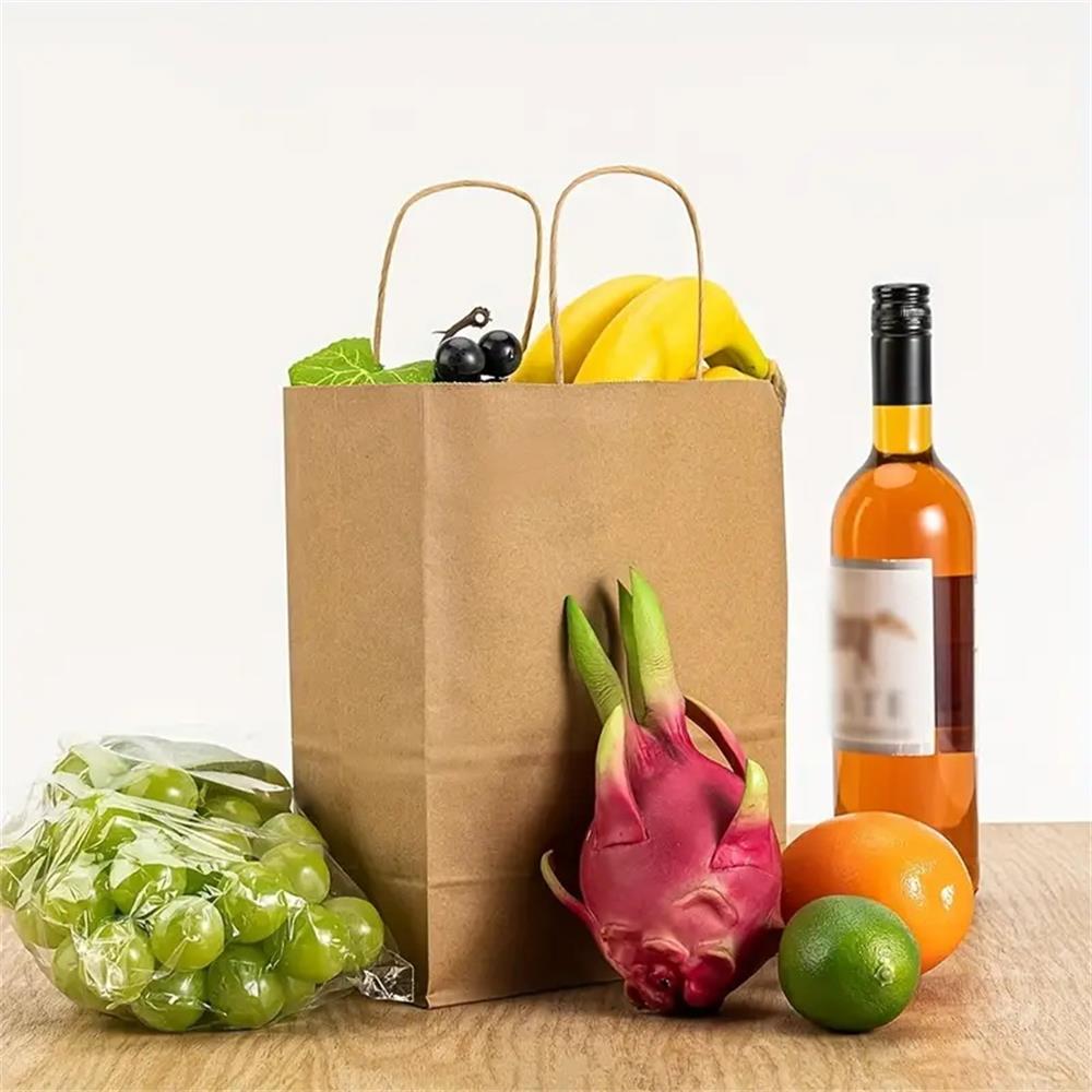 Kraft paper bags, etiquette, holiday gift bags, takeout fast food packaging bags, milk tea and coffee packaging bags