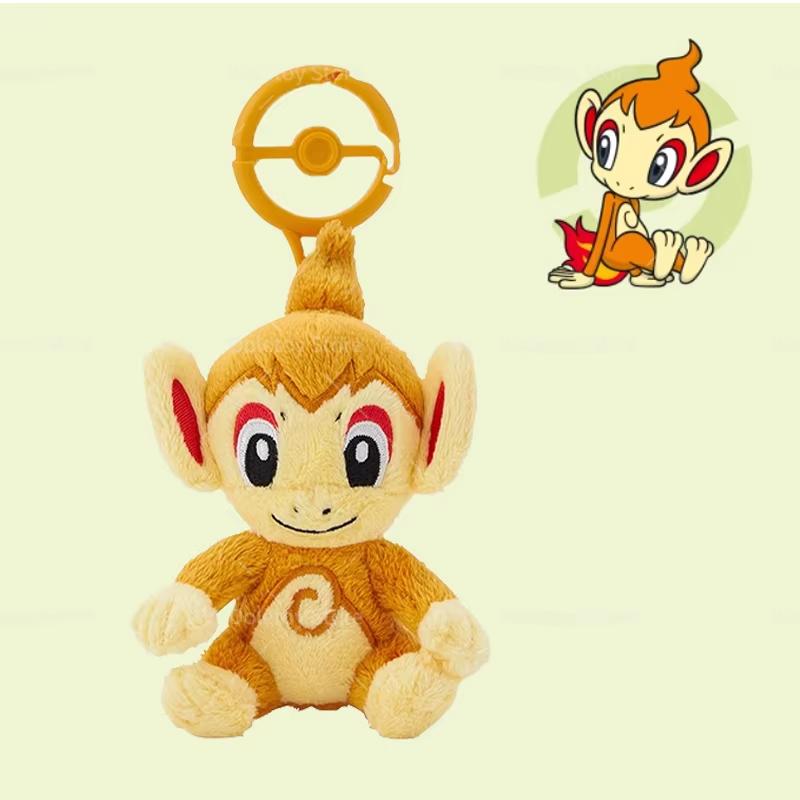 Original Pokemon Plush Key Ring Pikachu Sylveon Eevee Charmander Squirtle Quaxly Pok Ball Buckle Anime Peripheral Gifts Premium Quality