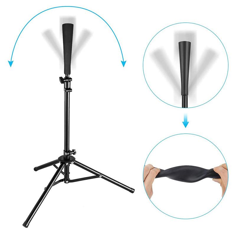 Baseball Schlagtrainer Gummiaufsatz Softball Zubehör Praktischer Langlebiger Trainingshalter Hilfe Trainingsausrüstung Display