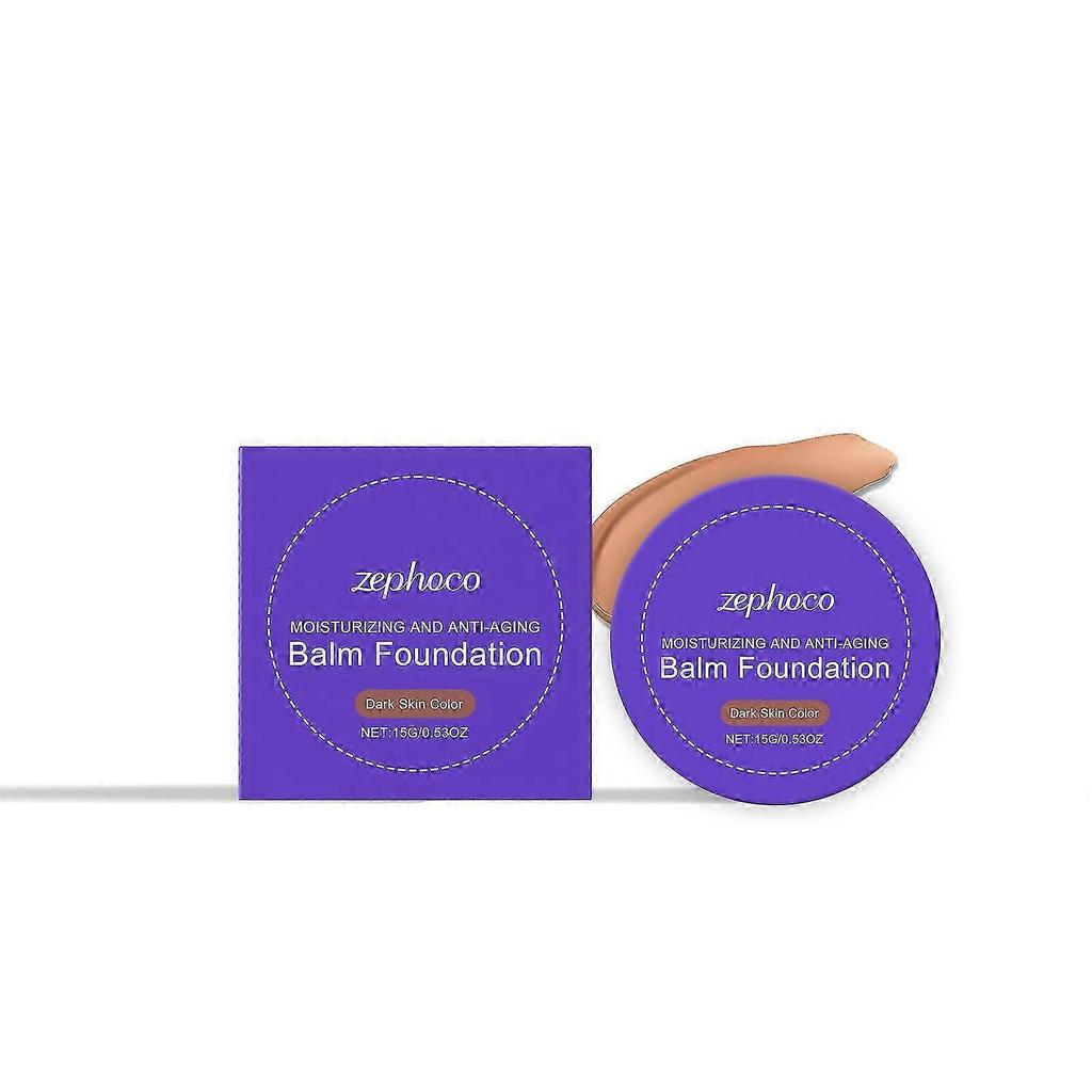 Hydrating Dark Skin Concealer Foundation Natural, Pore-Refining, Matte Finish, 15g