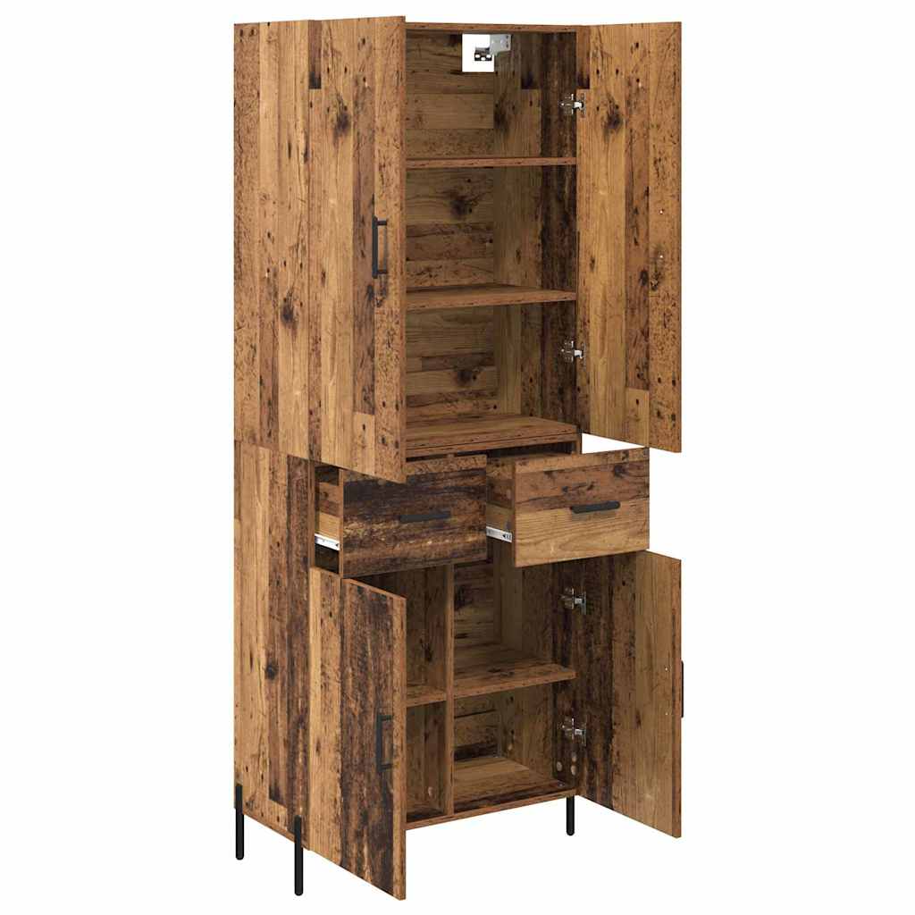 Highboard Reclaimed Wood 69.5 x 34 x 180 cm Particleboard