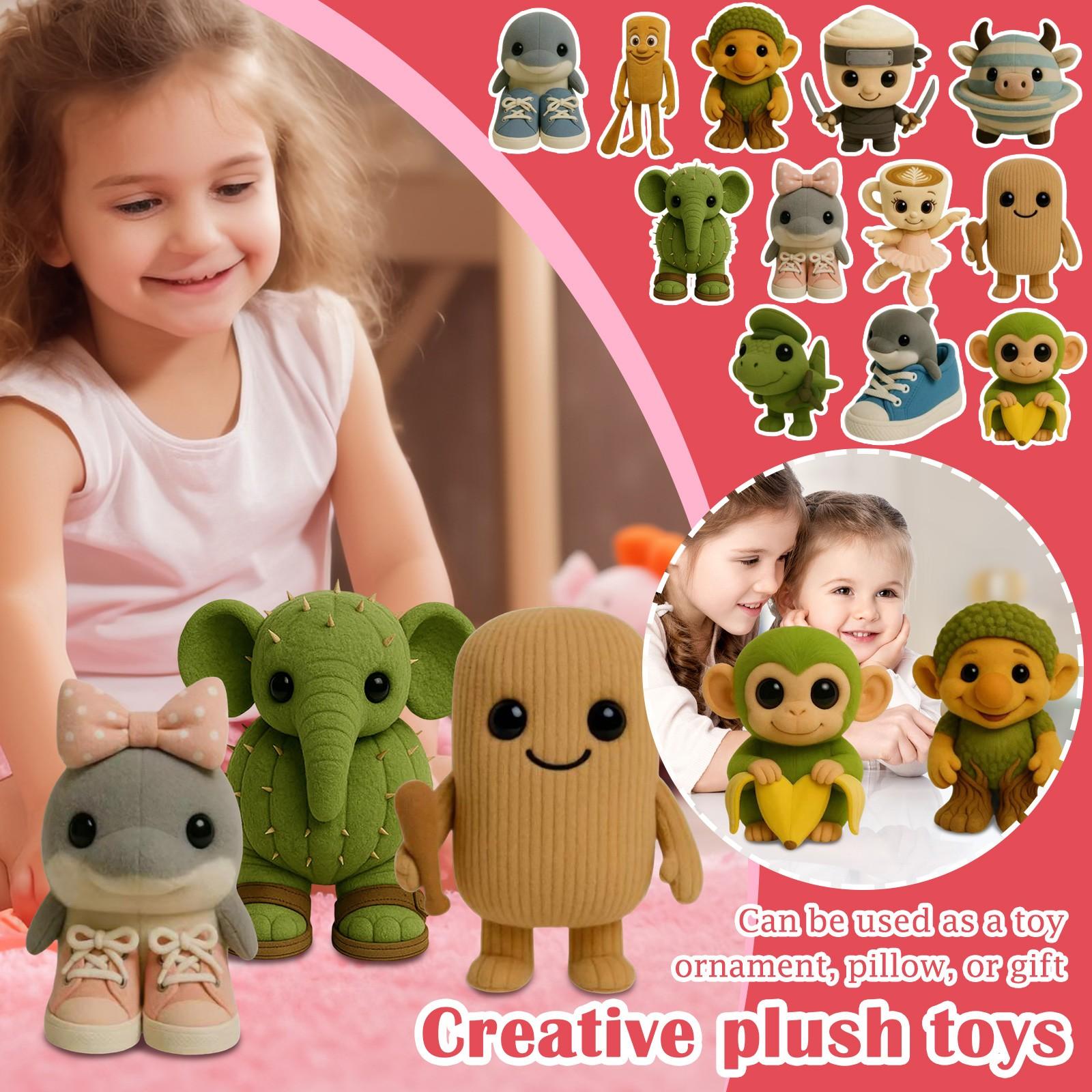 

Cartoon Cute Doll Plush Toy Doll Ornament One Size