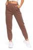 Women's Warm Joggers with Plain Pattern MORAJ L MOCCA