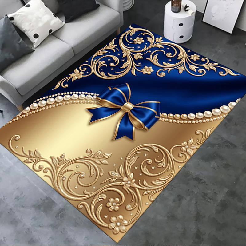 2025 New Gorgeous bow Carpet Rug for Living Room Bedroom Home Sofa Decoration,Kids play Non-slip Floor Mat