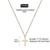 Cross Necklace For Women, Plated 14k Gold Plated/sterling Silver Chain Necklace Dainty Layered Gold Cross Pendant Necklace Simple Cute Necklaces For W