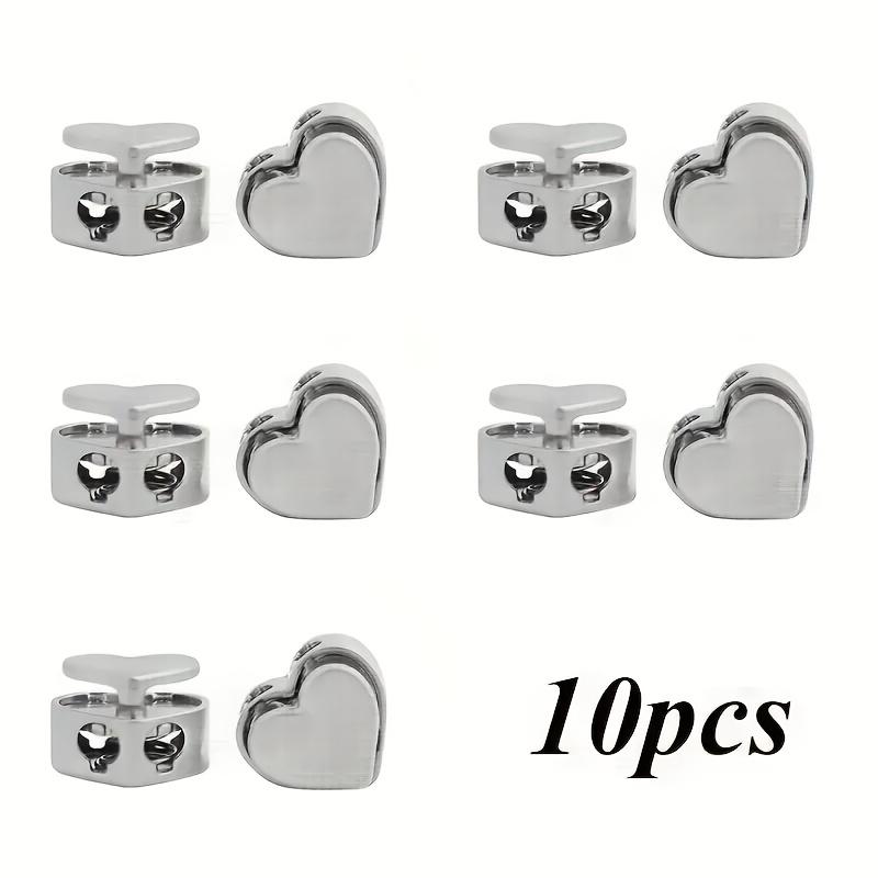 

10Pcs Multifunctional Heart Drawstring Lock, Spring Buckle Regulator, Sweater and Backpack Drawstring Stopper