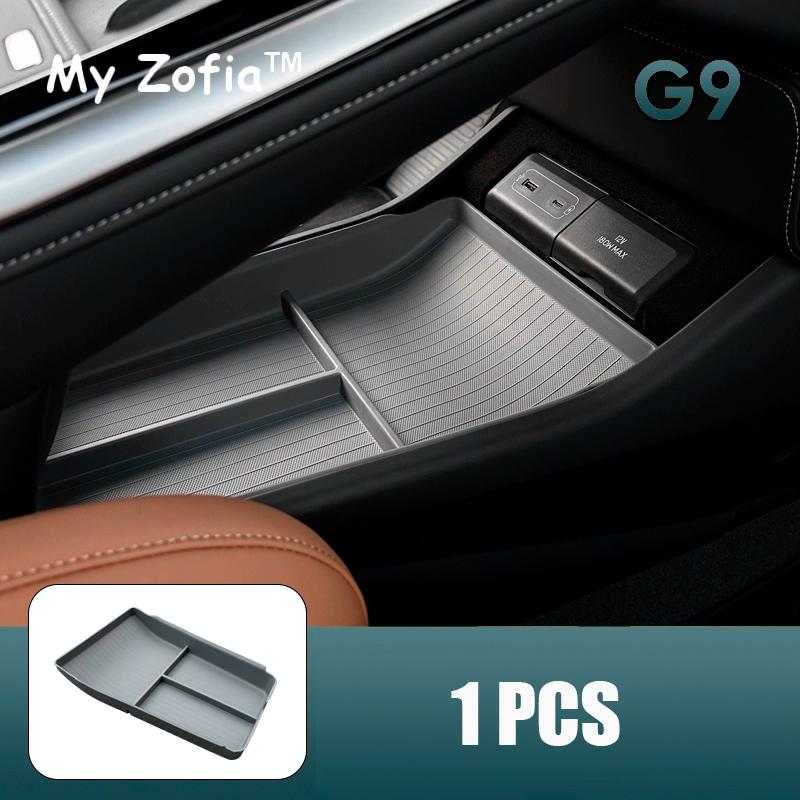 For Xpeng XiaoPeng G9 2023 2024 2025 Car Armrest Storage Box Center Console Organizer Container Storage Box ABS Pad Accessories