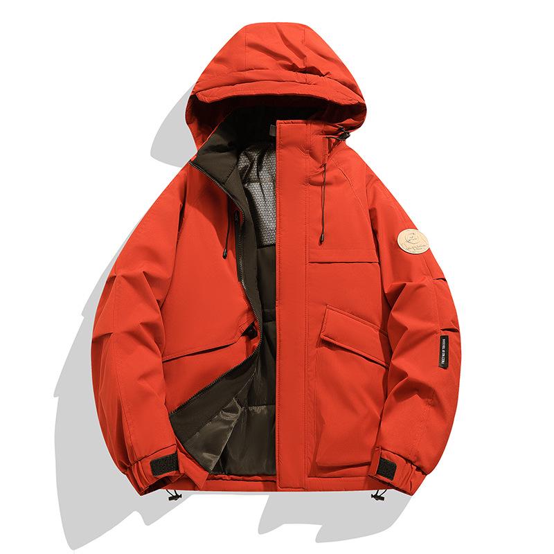 Men's 2025 Graphene Hooded Winter Jacket - Thick, Warm, Loose-Fit Cotton Coat for Trendy Couples and Youth