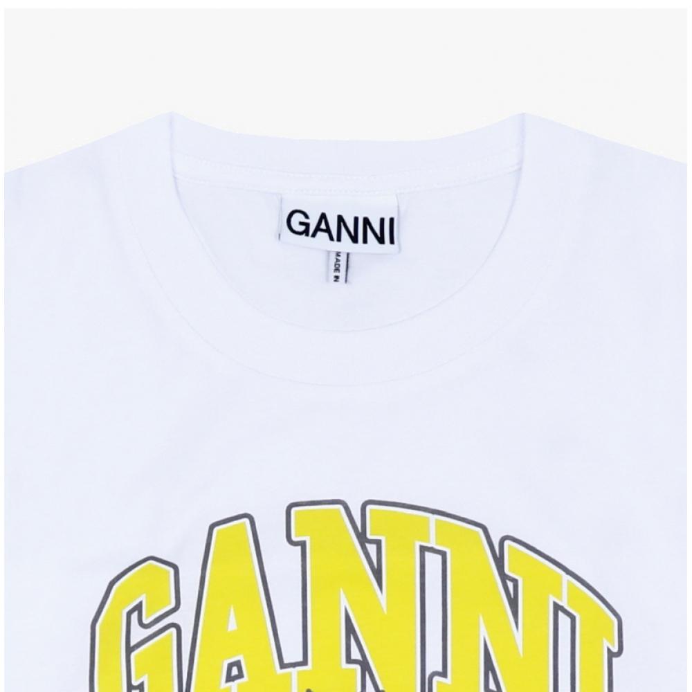 Ganni Camiseta para Mujer Baby Fit Logo de Tigre A1050258