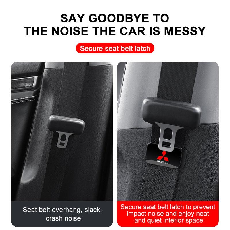 Car Safety Buckle Auto Seat Belt Stabilizer Auto Accessories For Mitsubishi Outlander Lancer Mirage Xpander Pajero Sport Attrage