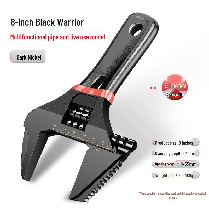 Heavy-Duty Adjustable Wrench Set: Large Opening & Multifunctional Small Wrenches
