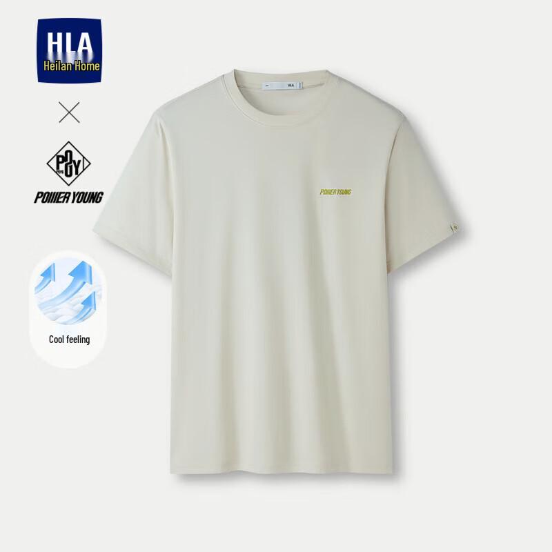 HLA Men s POWER YOUNG Cool-feel Print Short-Sleeve T-Shirt S