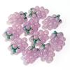 10pcs/lot Plated Colored Acrylic Beads Cute Grape Shaped Big Hole Loose Spaced Beads For DIY Headwear Hairpins Decor Accessories
