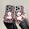 The new leopard print puppy is suitable for iphone17 mobile phone case Apple 15promax/14 anti-drop 13pro16 cute