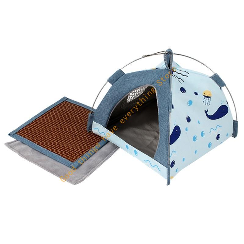 

Scratchproof Bird Nest Tent Parrots Hammock House Bird Cage Swing Hanging Bed 55KF without curtain синий