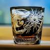 Dragon Edo Kiriko Glass Hand Cut Crystal Glass Chinese Loong Pattern Whisky Cup Black Color Top Quality Wineglass Premium Gift