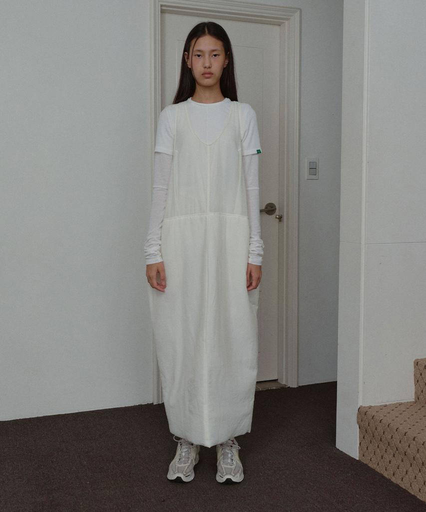 Nokeontencheu Three Dimensional Dress _ Ivory