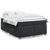 VidaXL Slat Bed Base with Mattress Black 160x200 Cm 3285217