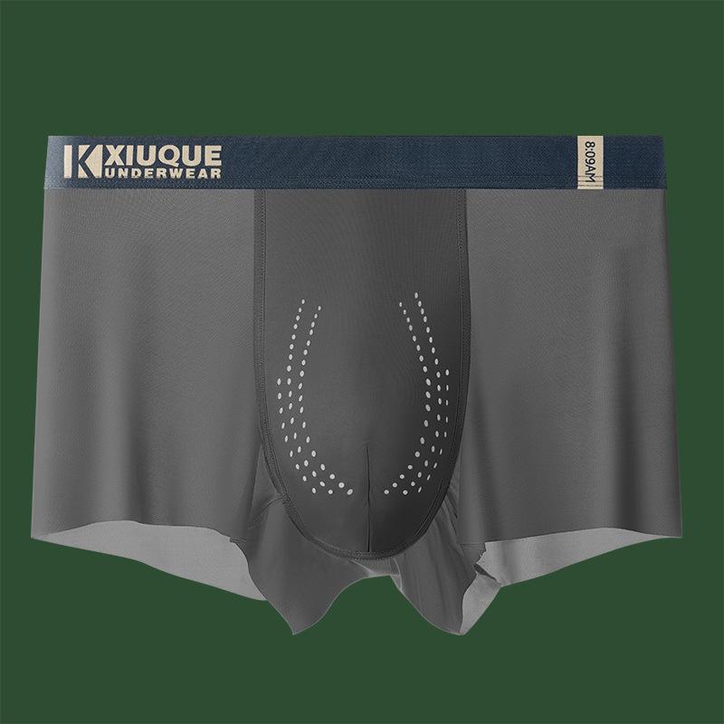 Ice Silk Herren Unterwäsche Atmungsaktive Sexy Boxershorts 5A Antibakterielle Herrenhöschen Nahtlose männliche Boxer Unterhose