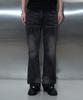 Pichibeullaeg Distressed Whisker Jeans (Washed Black)