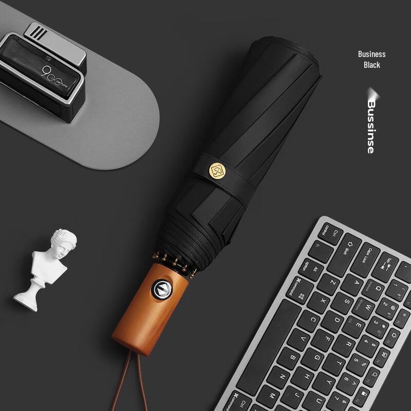 Cadeno Automatic Wooden Handle Folding Umbrella