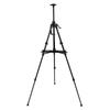 Art Painting Stand Black Angle Height Adjustable Foldable Metal Easel Tripod with Tray for Drawing
