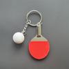 Mini Sports Racket Keychain Tennis Badminton Table Tennis Paddle Keyring Sports Souvenir Backpack Pendant Gift for Sports Lovers 4